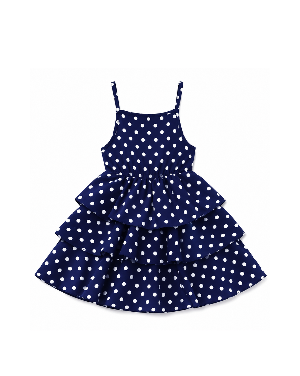 Polka Dot Tiered Maxi Dress