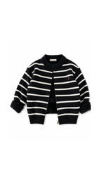 Sherpa-Lined Knitted Zip-Up Boy's Jacket