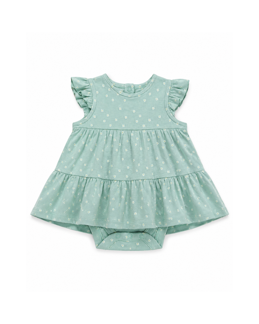 Baby Girls’ Daisy Ruffle Dress Bodysuit