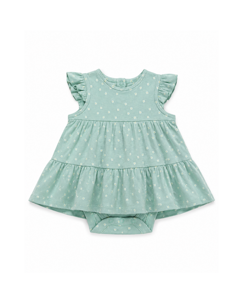 Baby Girls’ Daisy Ruffle Dress Bodysuit