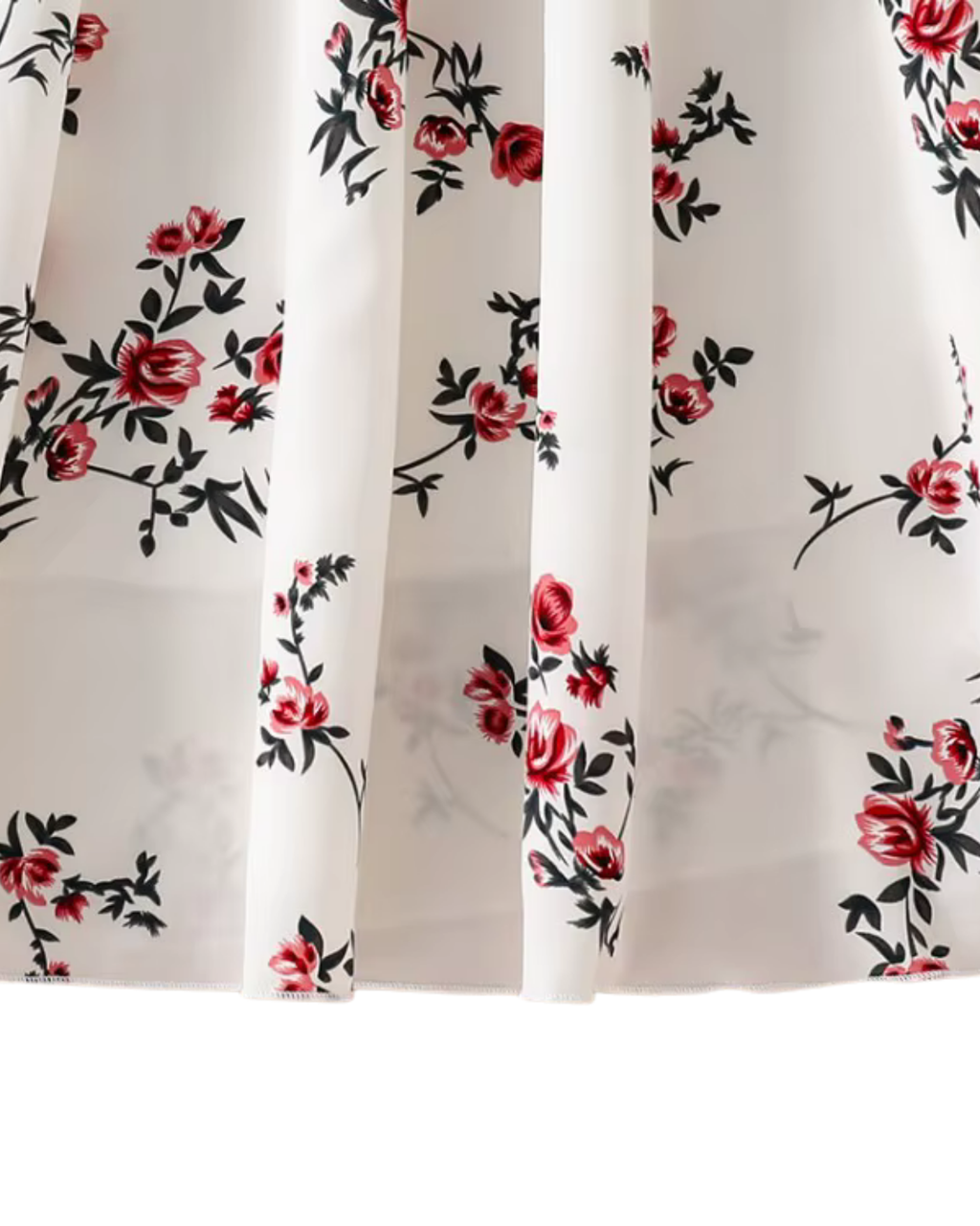 French-Inspired Floral Print Princess Dress