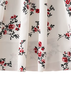 French-Inspired Floral Print Princess Dress