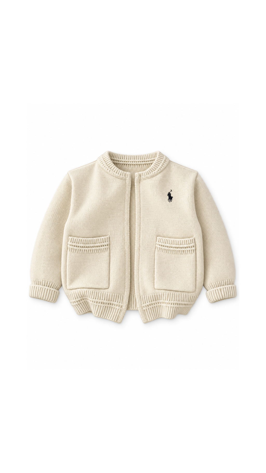 Classic Knitted Zip-Up Cardigan Boy's Jacket