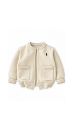 Classic Knitted Zip-Up Cardigan Boy's Jacket