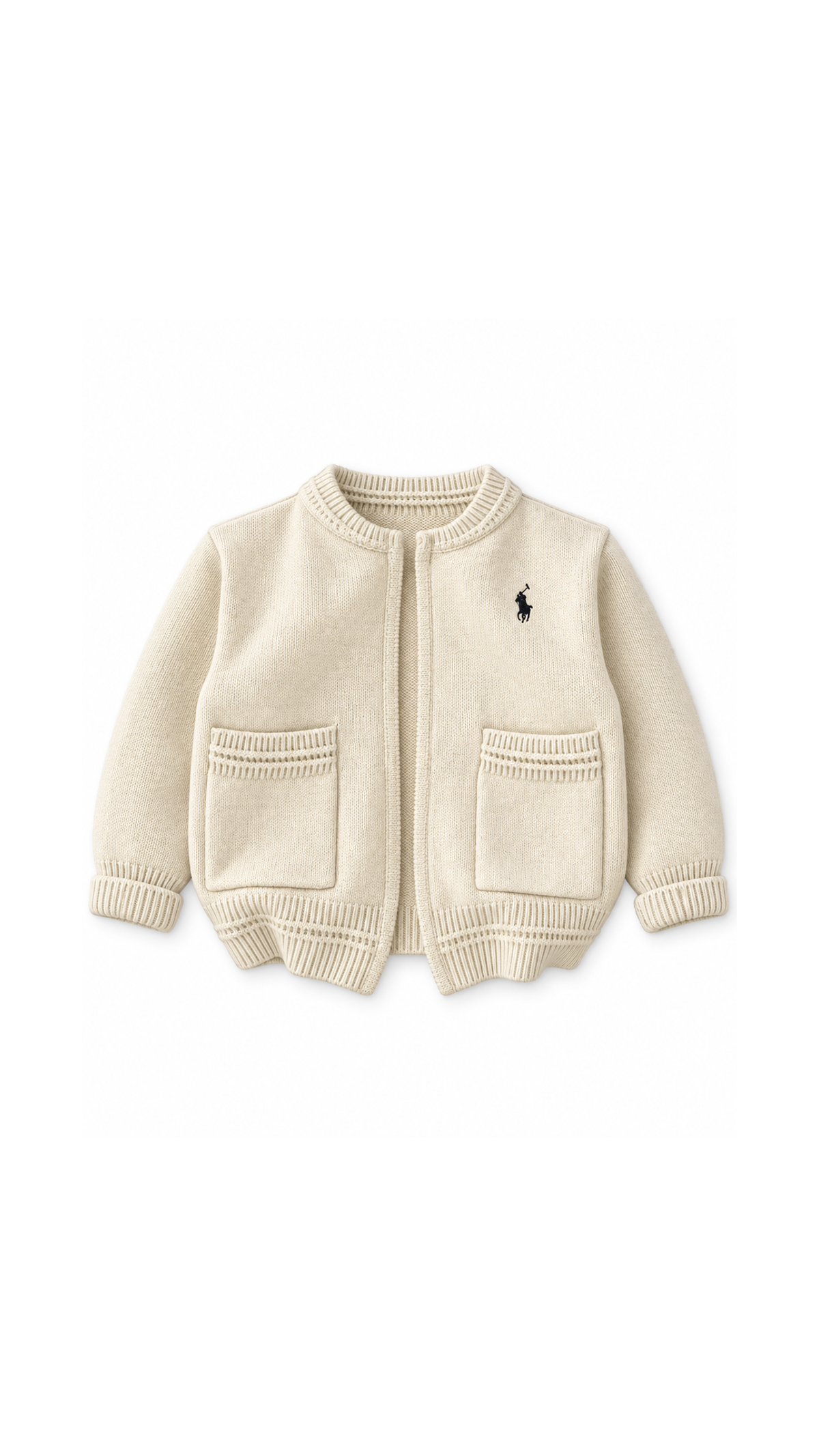 Classic Knitted Zip-Up Cardigan Boy's Jacket