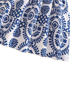 Floral Print Ruffled Skirt & Crop Top Girl's Set