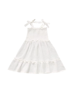 Smocked Bow-Strap Sundress Dress