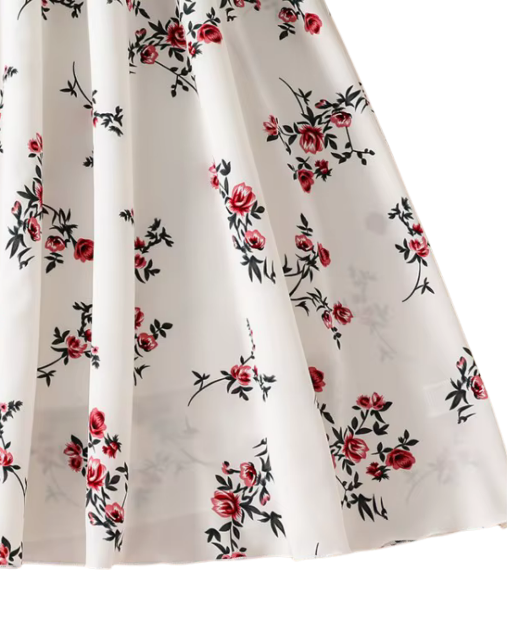 French-Inspired Floral Print Princess Dress