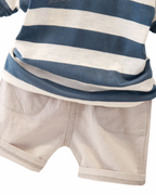 Classic Striped Casual Boy's Set