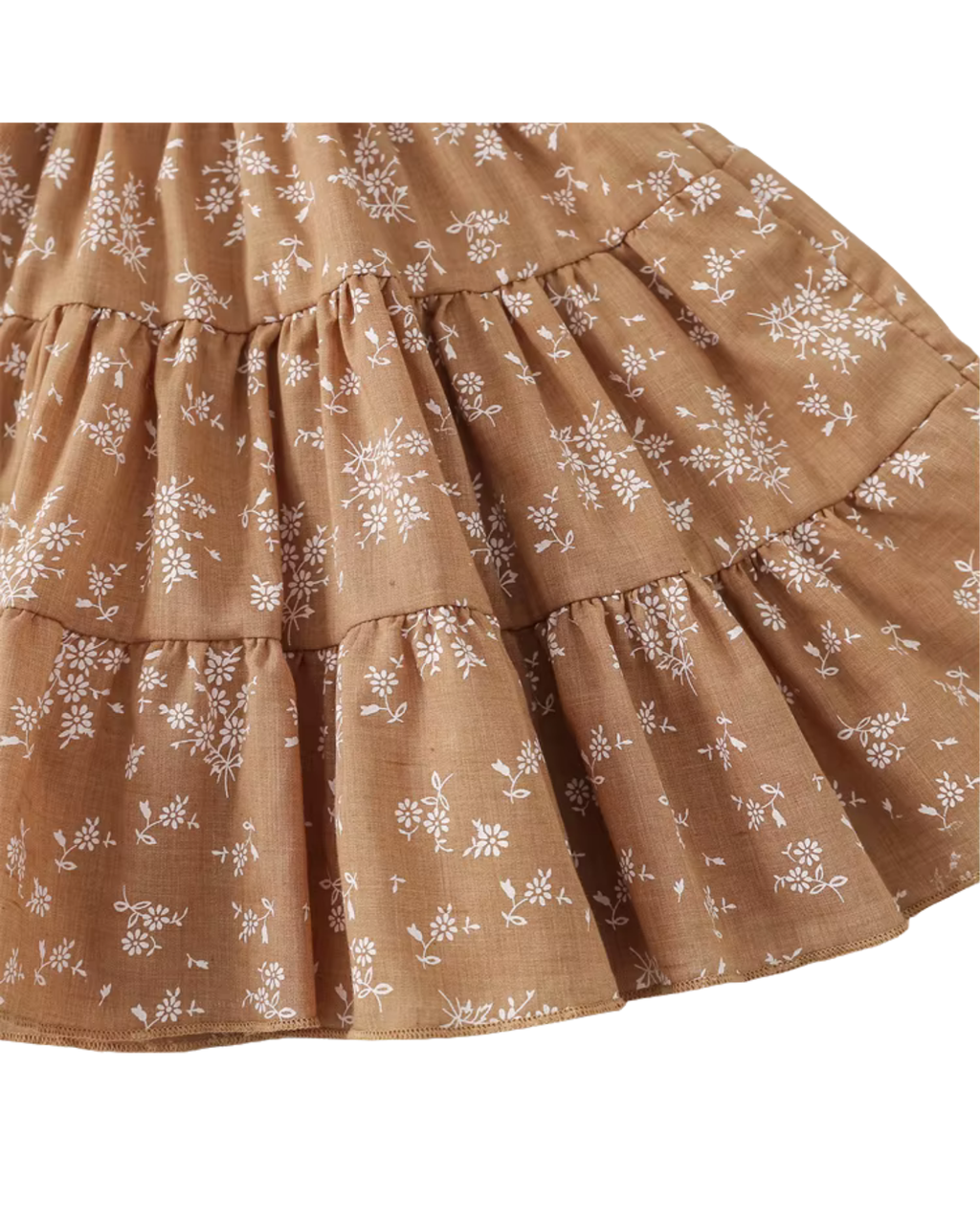 Toddler Girls' Floral Tie-Strap Smocked Tiered Dress