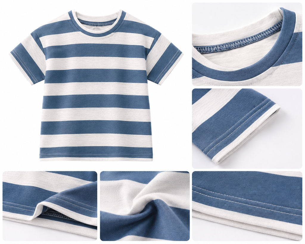 Classic Striped Cotton Short-Sleeve T-Shirt