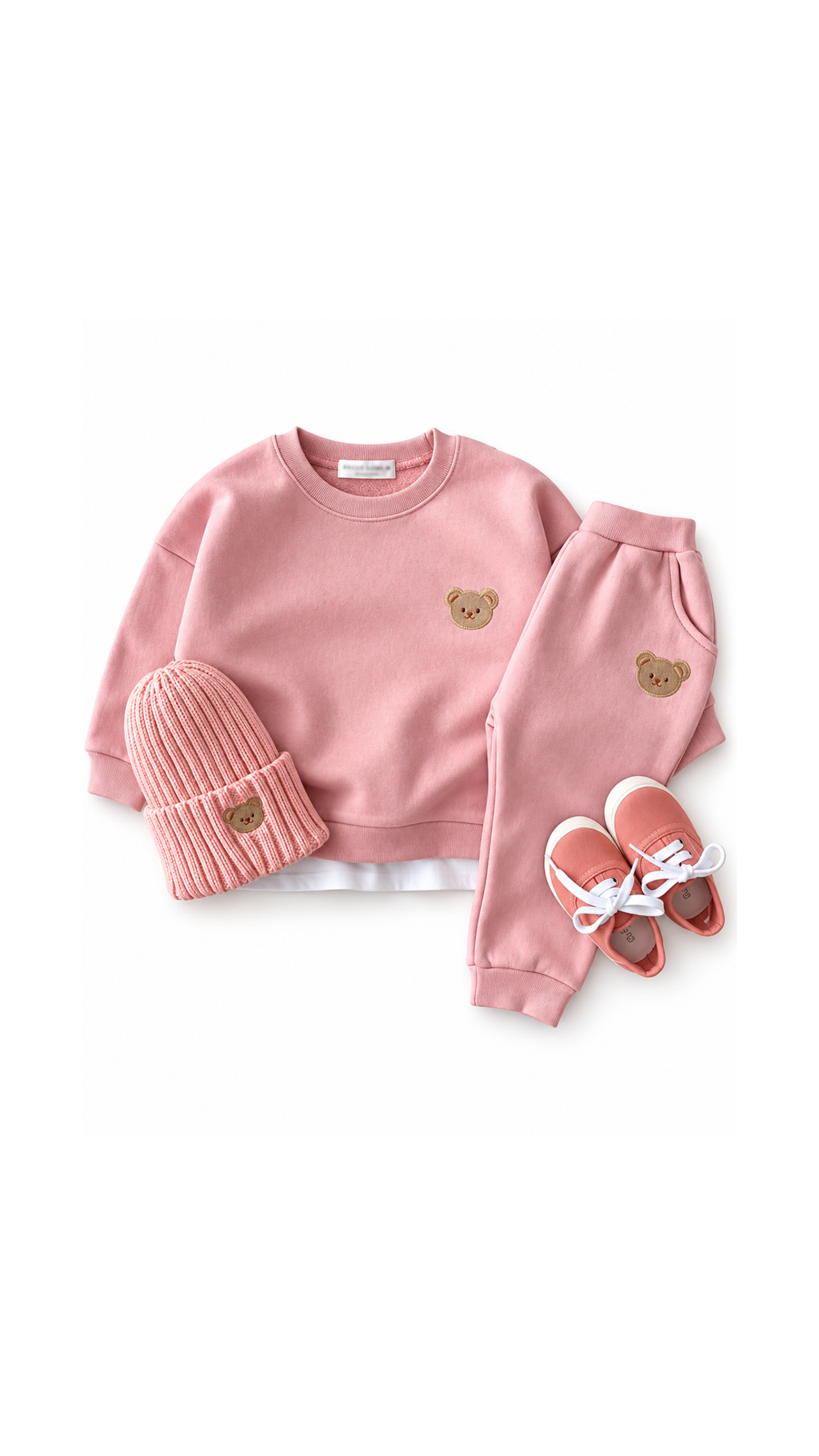 Teddy Bear Sweatshirt & Jogger Girl's Pyjamas