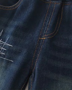 Faux-Leather Jacket & Denim Three-Piece Boy's Set