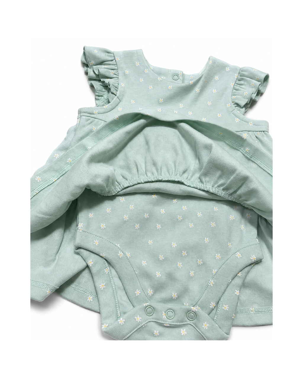 Baby Girls’ Daisy Ruffle Dress Bodysuit