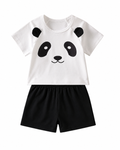 Playful Panda Crew-Neck Tee & Comfort Shorts Boy's Pyjamas