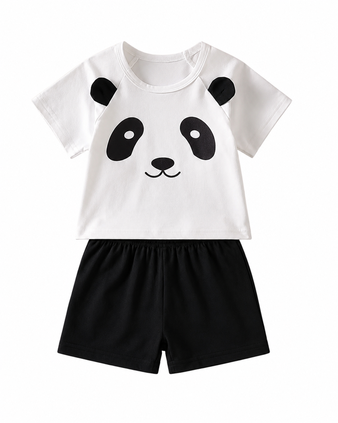 Playful Panda Crew-Neck Tee & Comfort Shorts Boy's Pyjamas