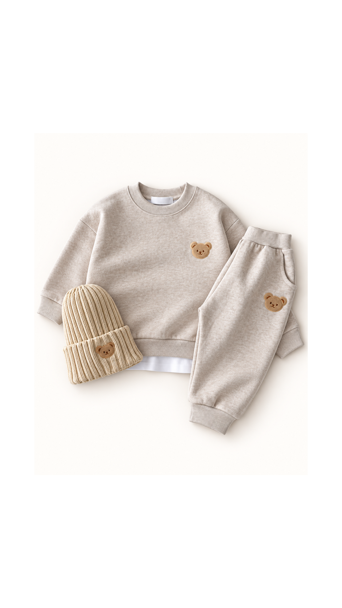 Teddy Bear Sweatshirt & Jogger Girl's Pyjamas