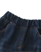Faux-Leather Jacket & Denim Three-Piece Boy's Set