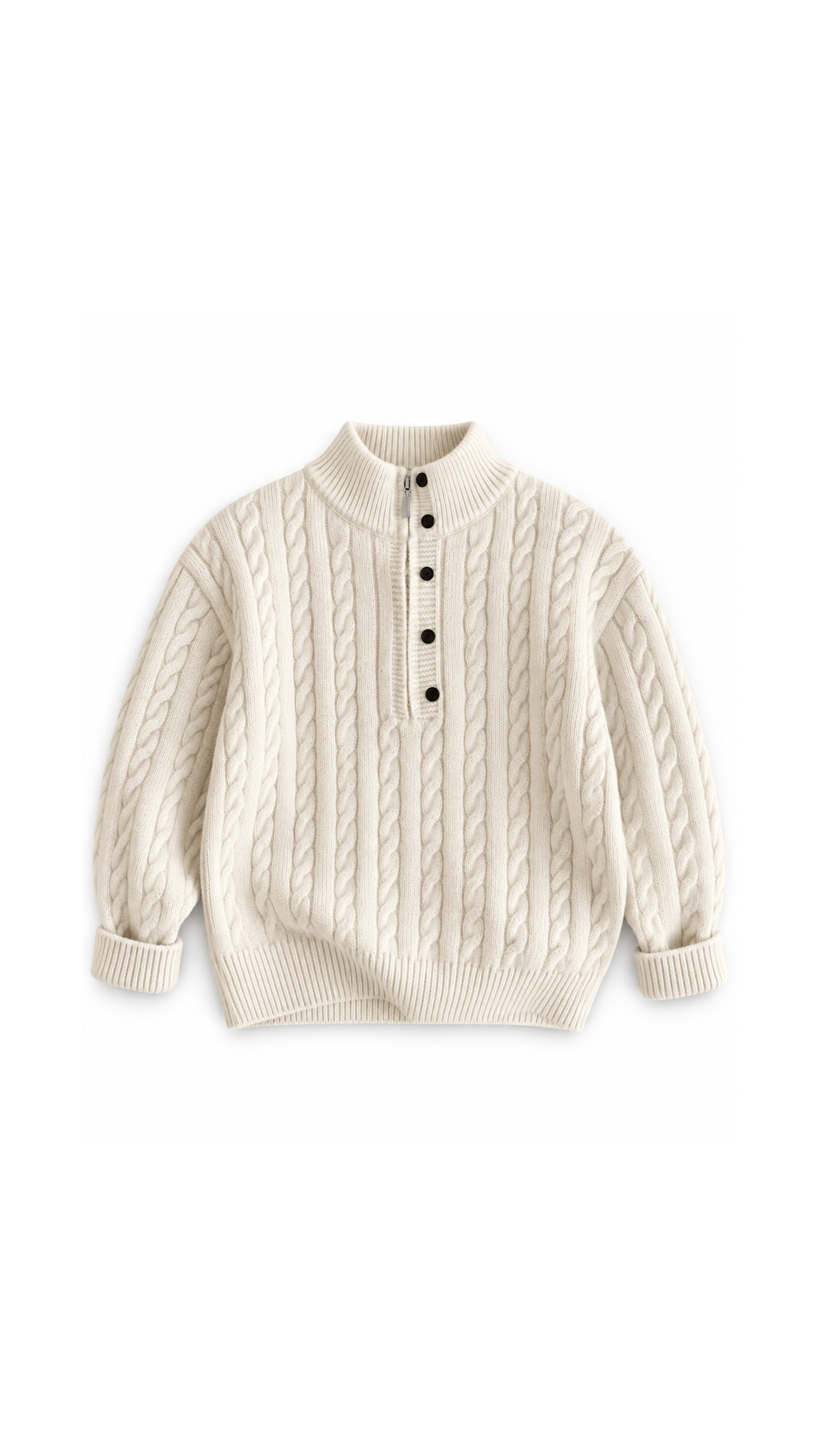 Cable-Knit Quarter-Zip  Boy's Sweater