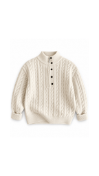 Cable-Knit Quarter-Zip  Boy's Sweater