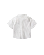 Short-Sleeve Cotton Button-Down  T-Shirt