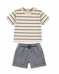Casual Tee & Comfort-Fit Shorts Boy's Set