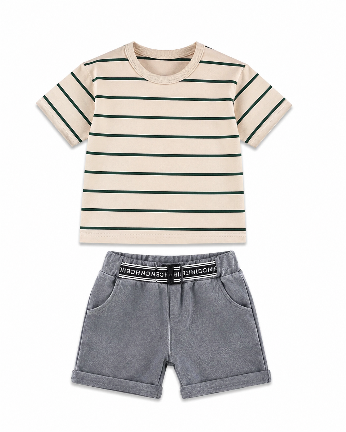 Casual Tee & Comfort-Fit Shorts Boy's Set
