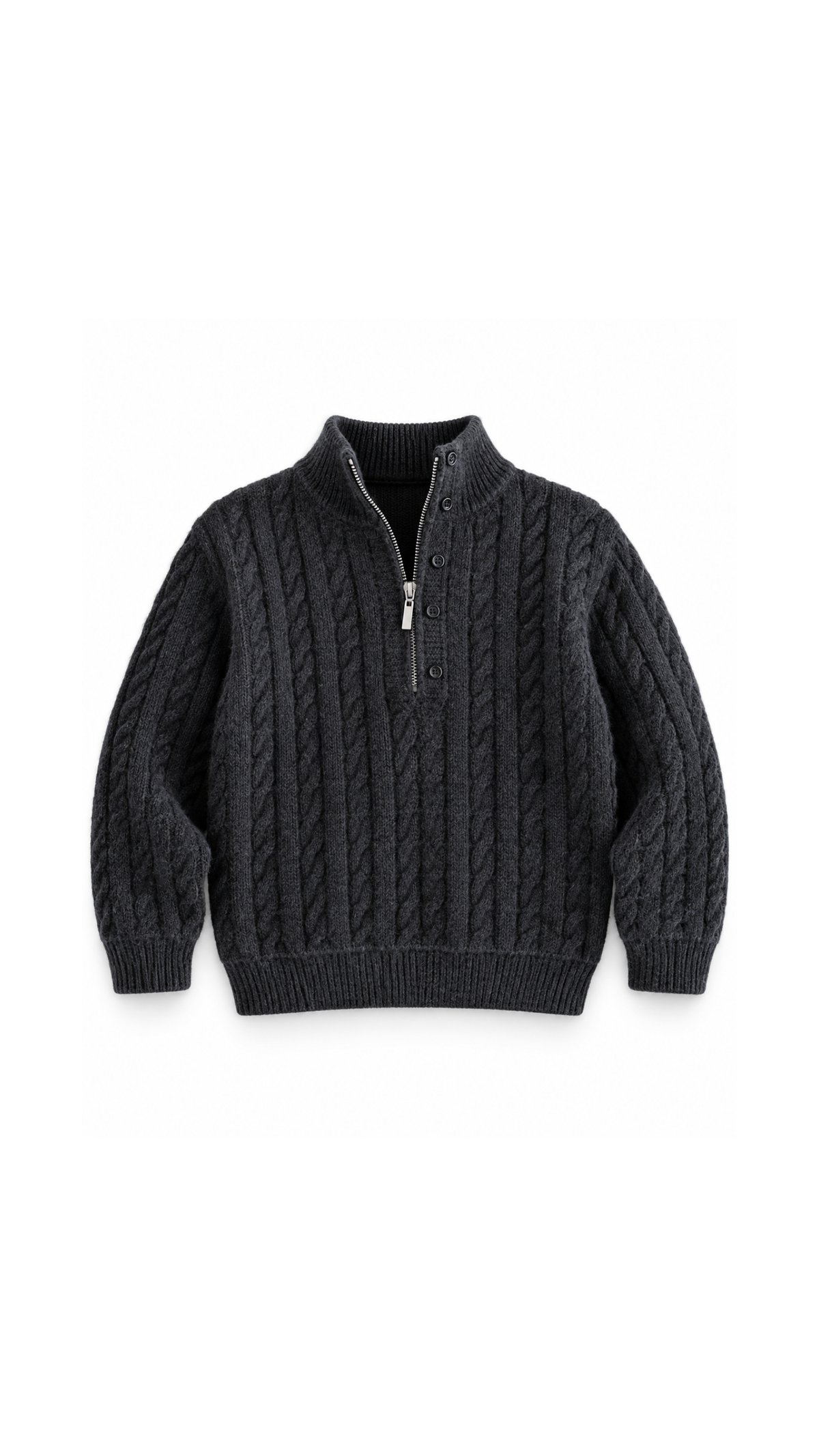 Cable-Knit Quarter-Zip  Boy's Sweater