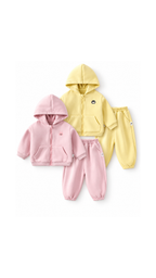 Hooded Zip-Up Tracksuit Girl's Pyjamas