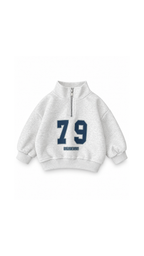 College Sport Quarter-Zip Sweatshirt and Jogger Boy's Set