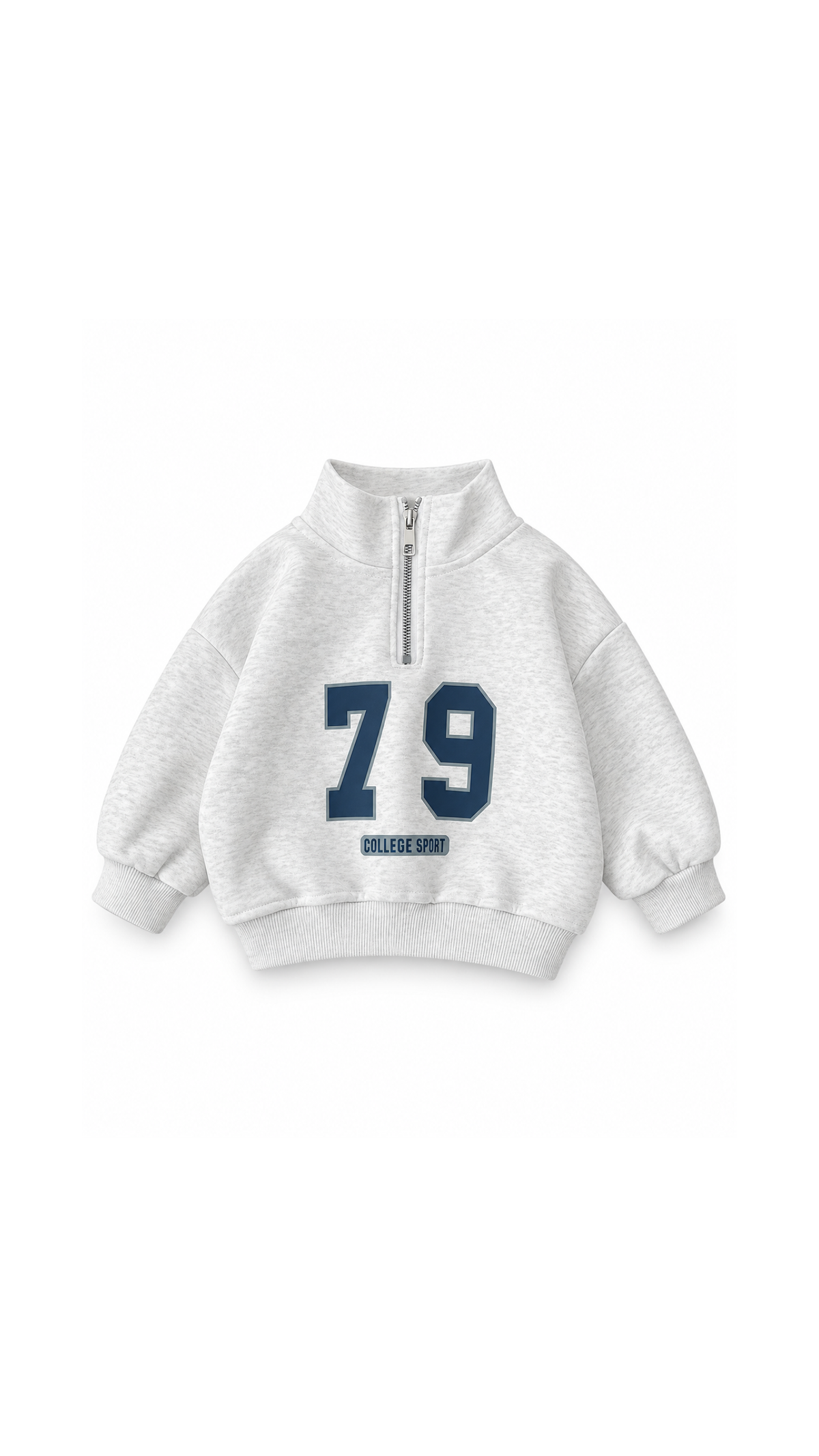 College Sport Quarter-Zip Sweatshirt and Jogger Boy's Set