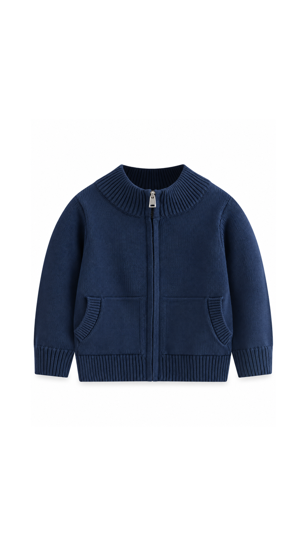 Essential Knitted Zip-Up Cardigan Boy's Jacket