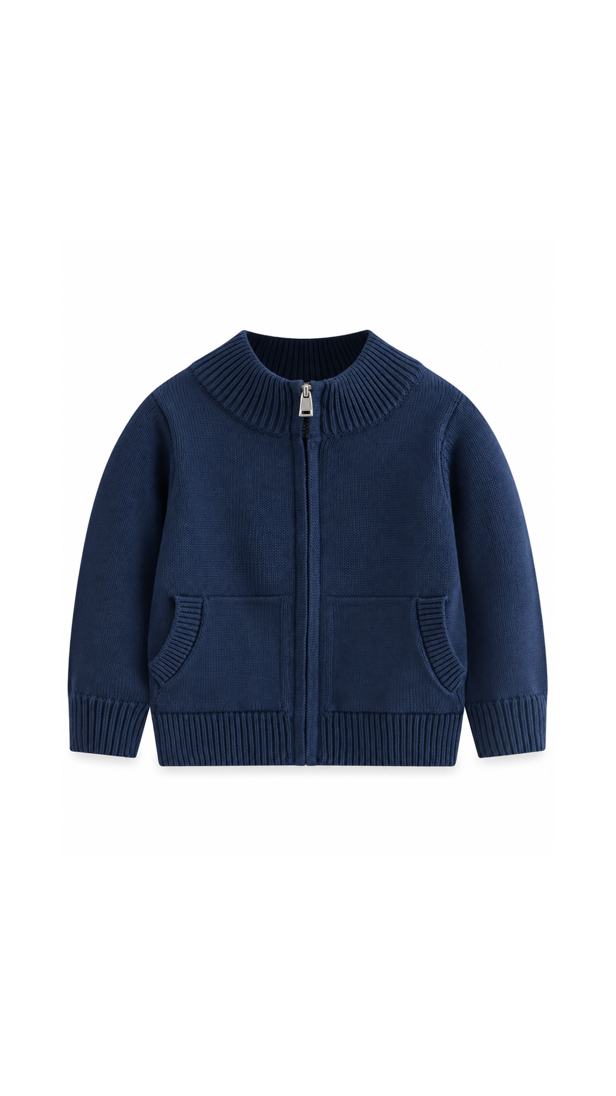 Essential Knitted Zip-Up Cardigan Boy's Jacket
