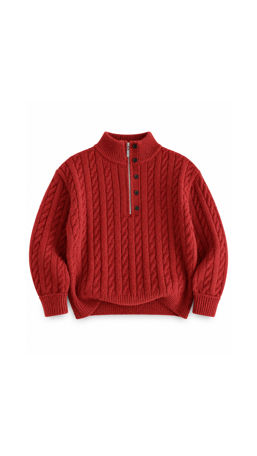 Cable-Knit Quarter-Zip  Boy's Sweater