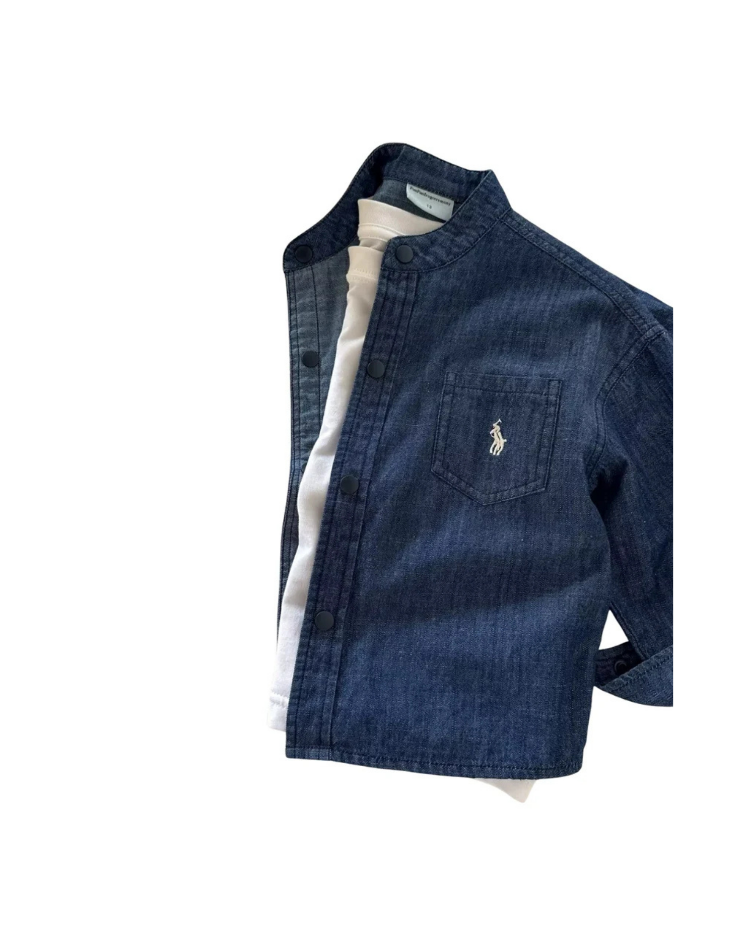 Cotton Denim Shirt & Tee Set Boys T-Shirt