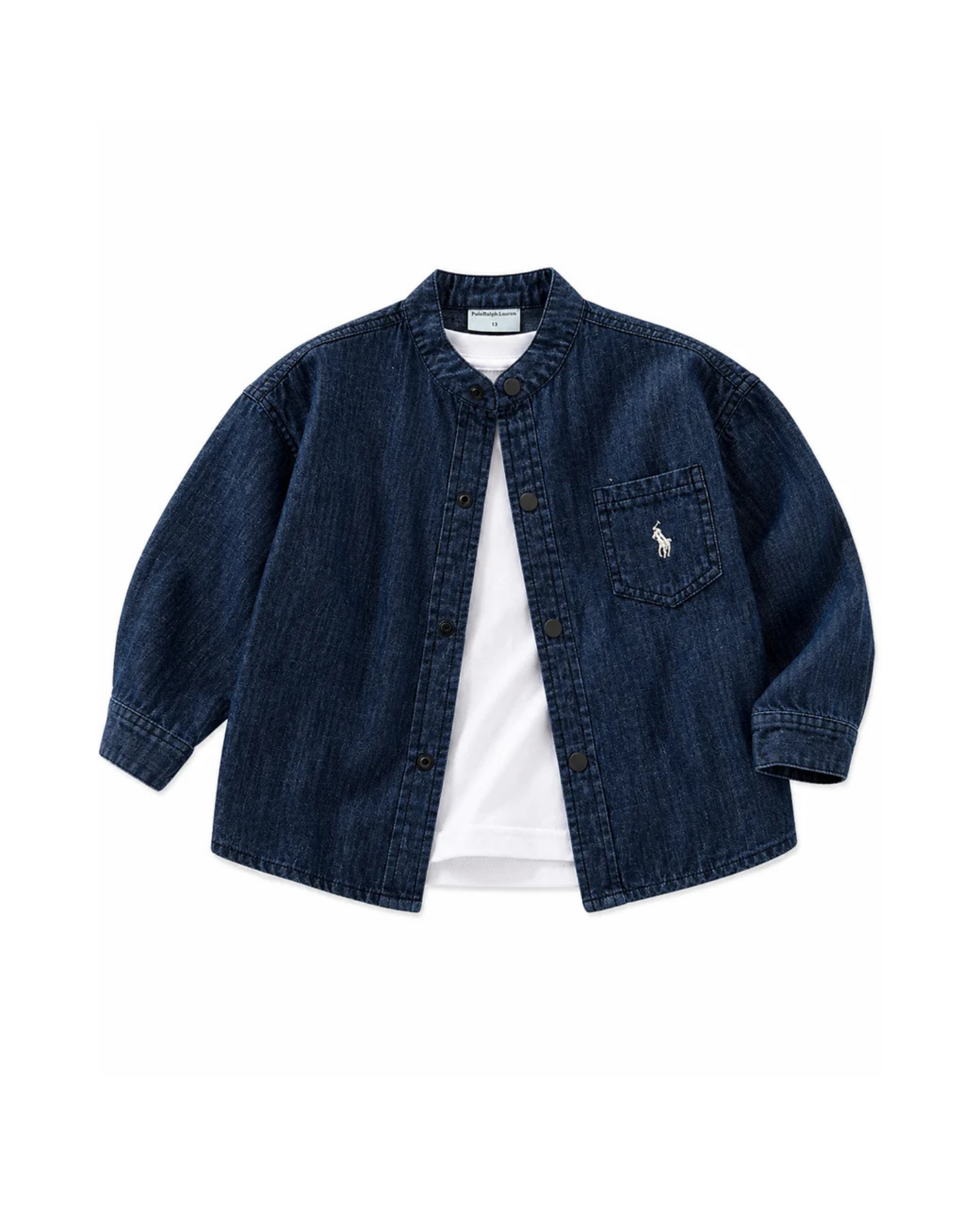 Cotton Denim Shirt & Tee Set Boys T-Shirt