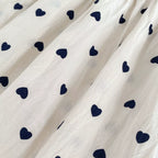 Adorable Heart Dress Black Bow