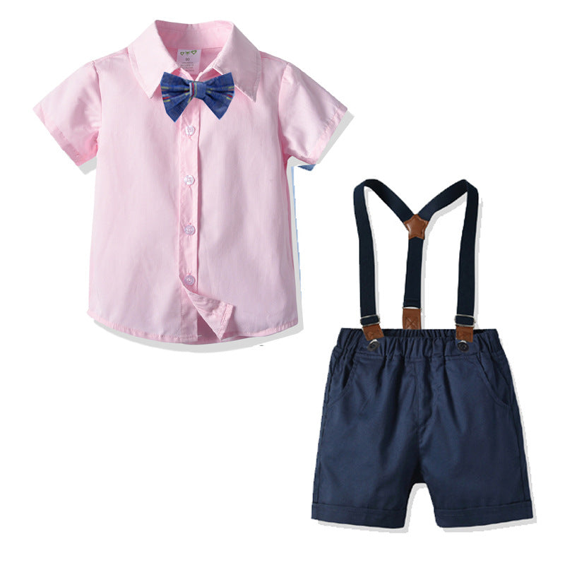 Little Gentleman Suspender Boy's Set