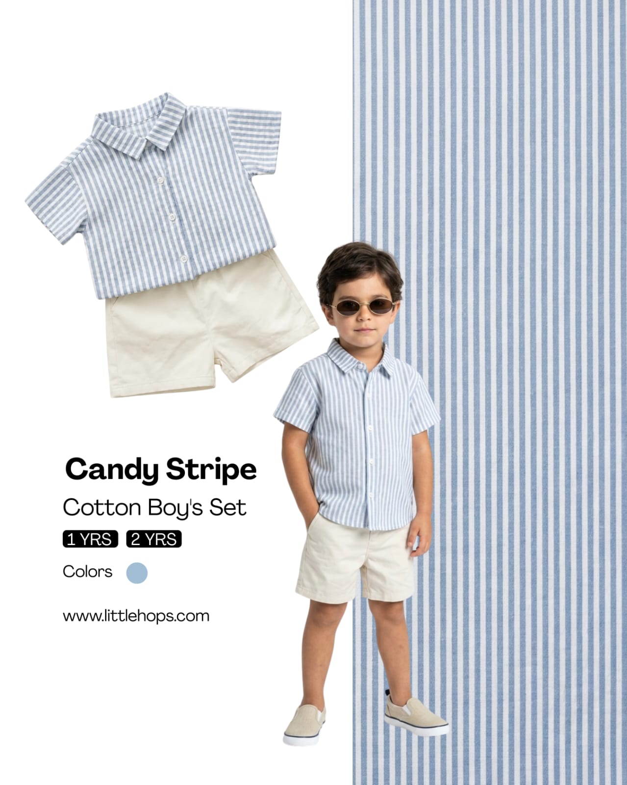 Nordic Stripe Cotton Boy's Set