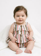 Baby Girls’ Striped Ruffle Dress Set