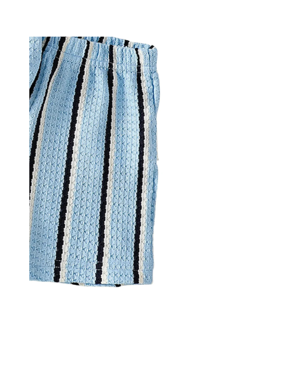 Coastal Stripe Camp Collar Boy's Set