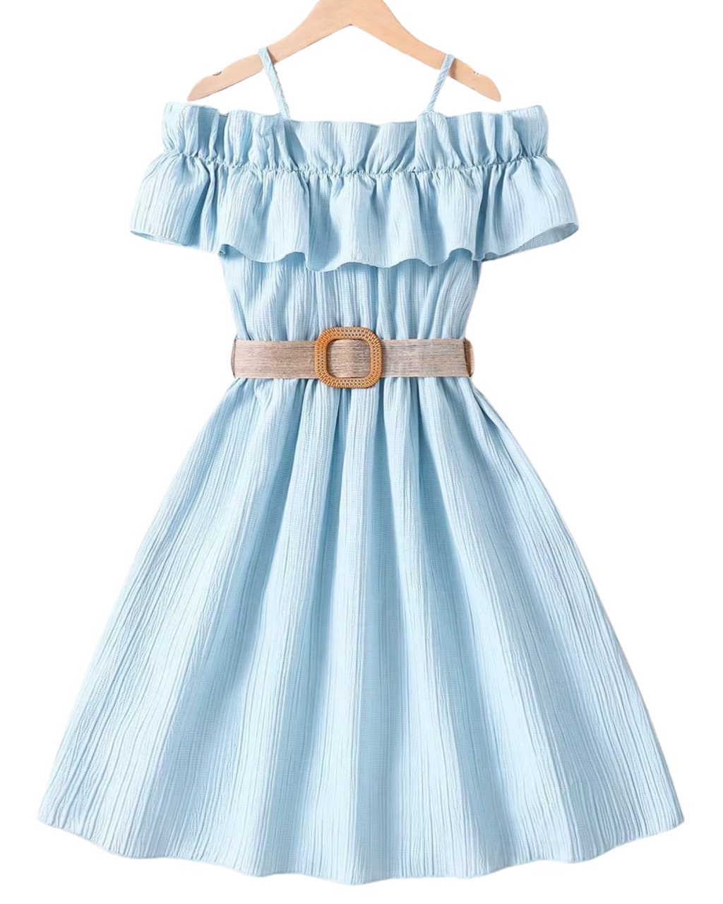 Elegant Off-Shoulder Summer Ruffle Dress