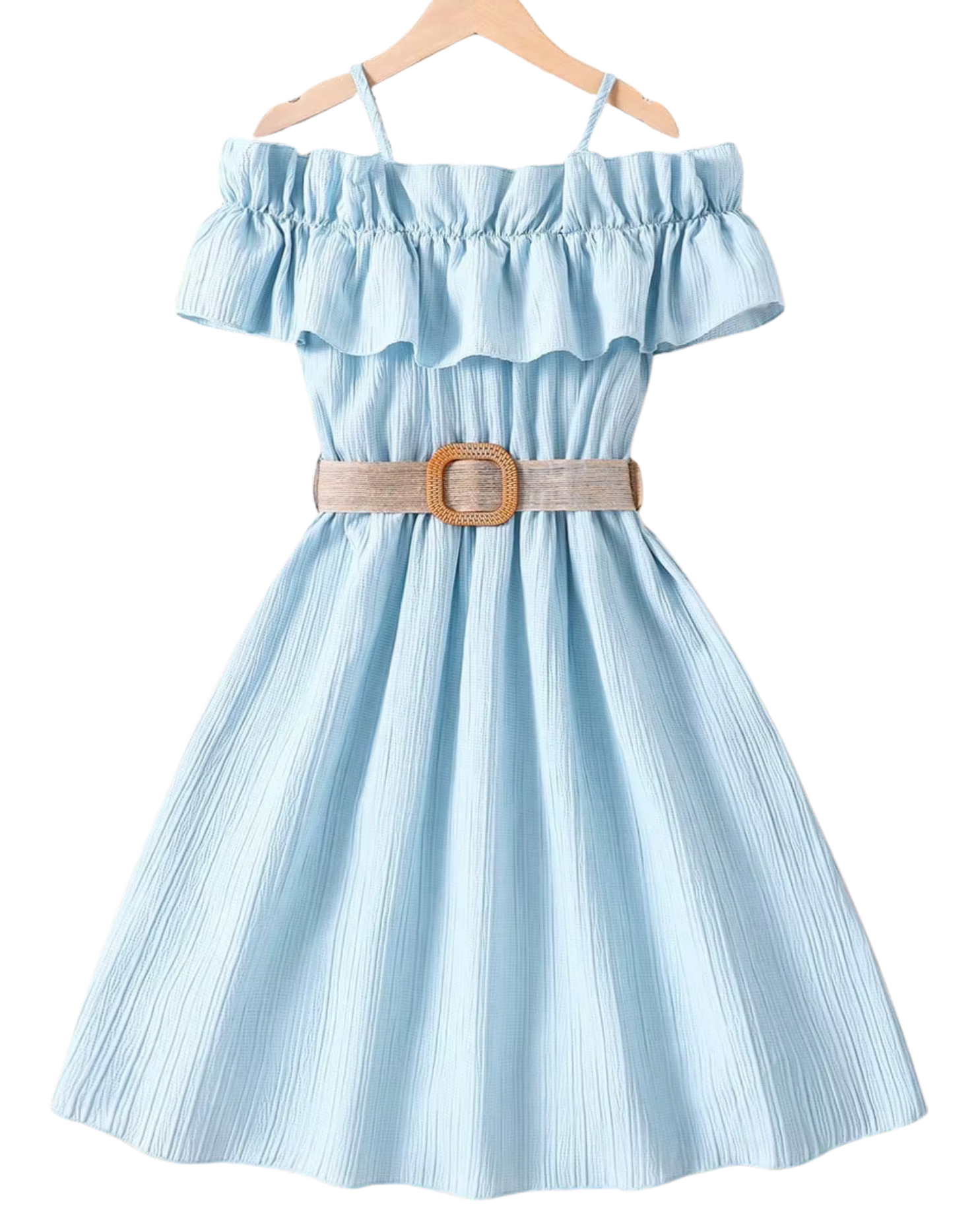 Elegant Off-Shoulder Summer Ruffle Dress