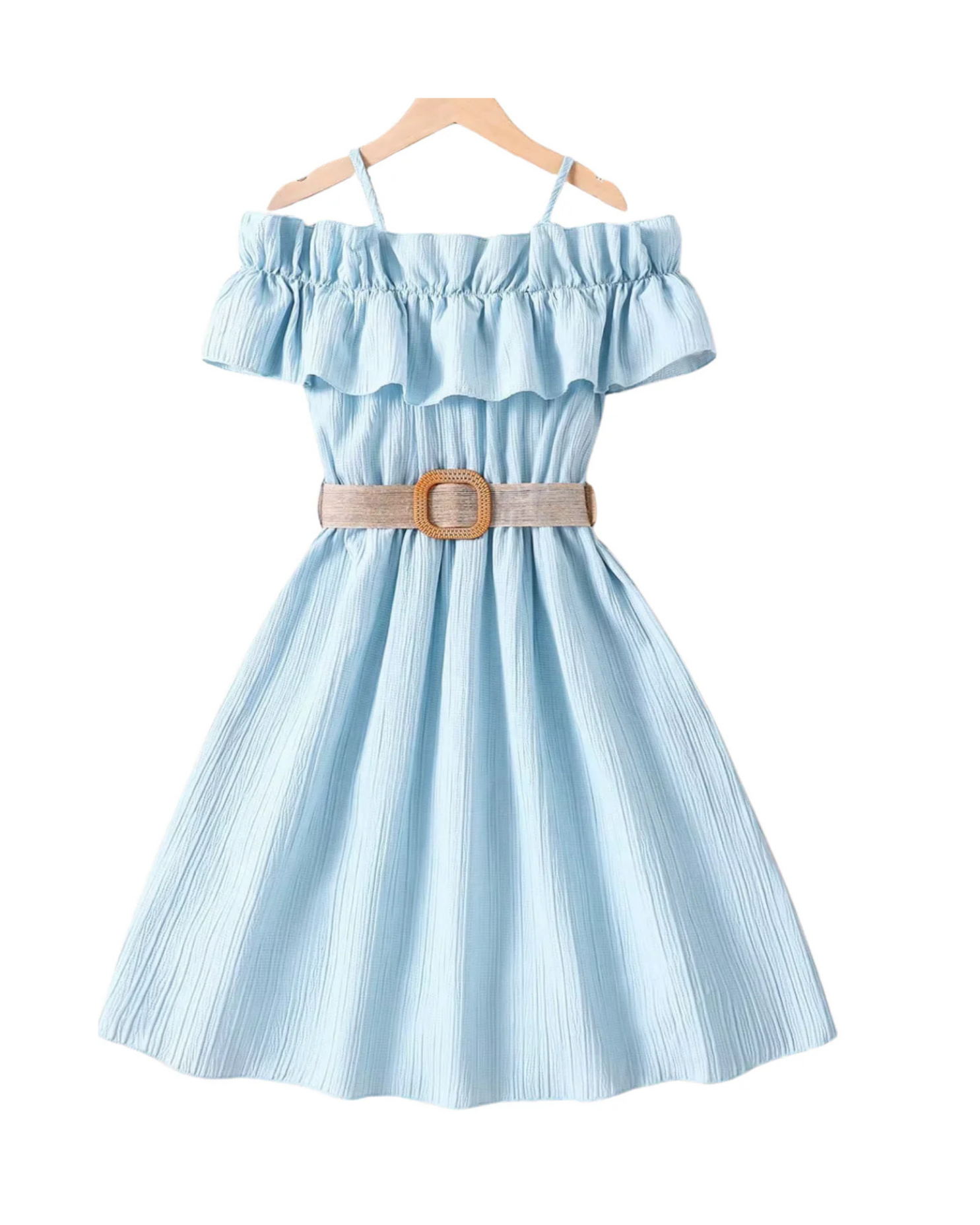 Elegant Off-Shoulder Summer Ruffle Dress