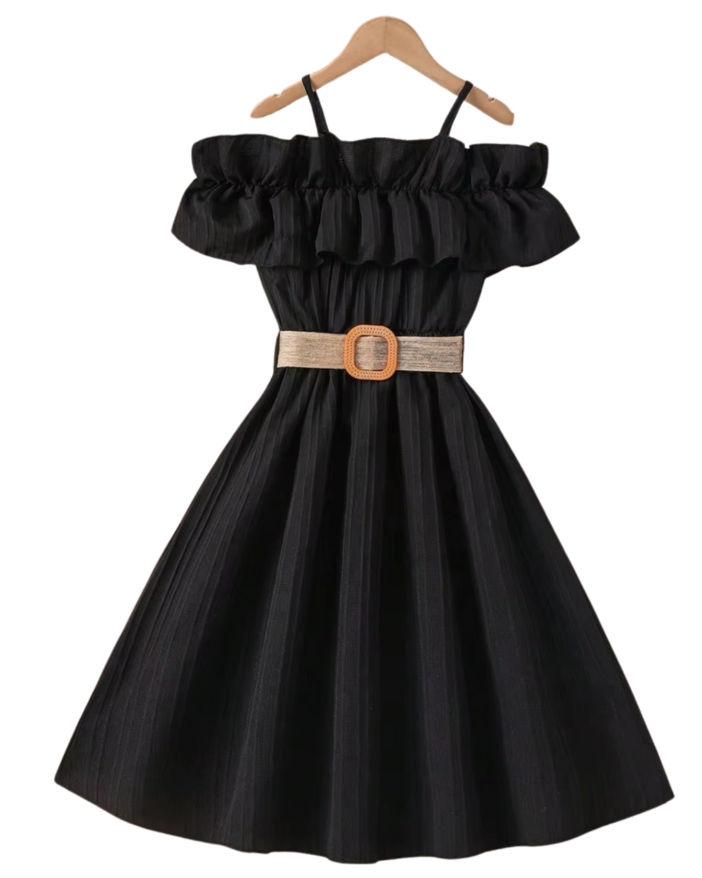 Elegant Off-Shoulder Summer Ruffle Dress