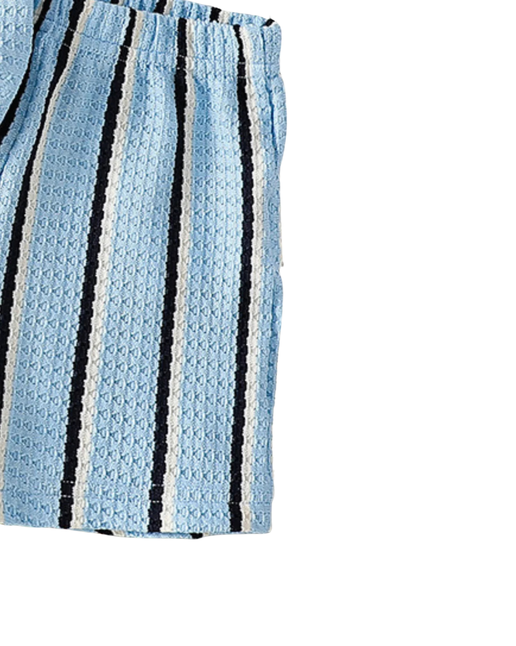 Coastal Stripe Camp Collar Boy's Set