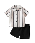 Classic Button-Down Shirt & Tailored Shorts Boy's Set