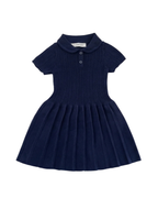 Premium Soft Cotton Pleated Polo Dress