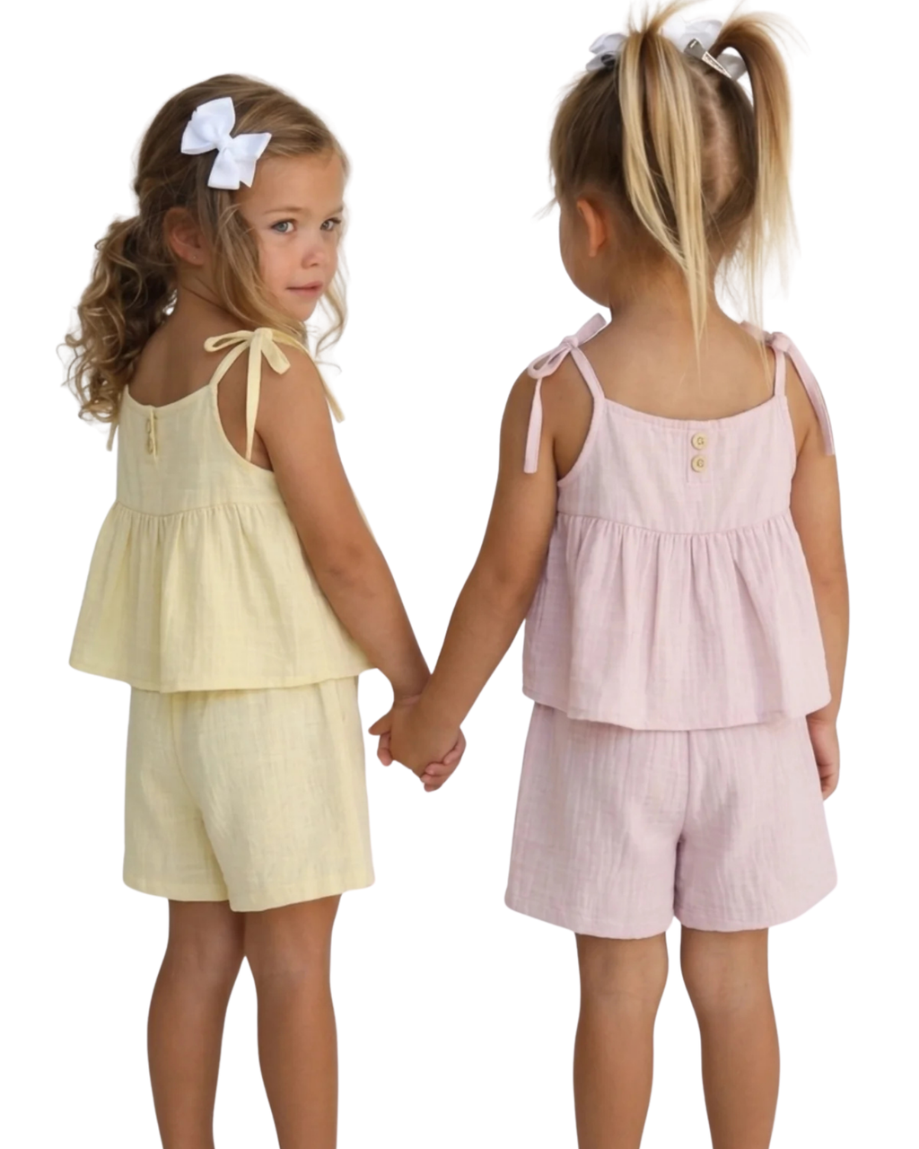 Floral Elegance Summer Girl's Set