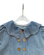 Button-Down Shirt & Skirt Denim Girl's Set